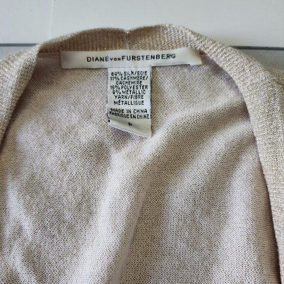 DIANE VON FURSTENBERG | Sparkly Open Cardigan - Picture 5 of 11